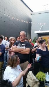 Part of the crowd at Yellowhammer Creative's town hall meeting at Trim Tab Brewery 